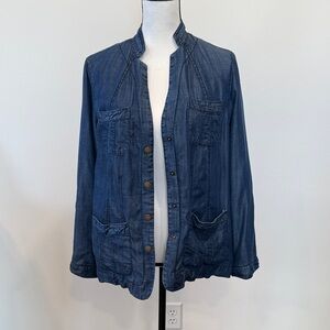 Coldwater Creek Women's Blue Denim (Tencel) Jacket Size 10